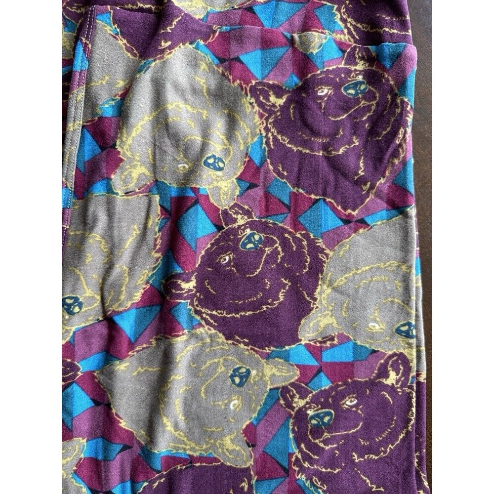 TC LuLaRoe Tall & Curvy Leggings Scottie‎ Black Dogs, Brand New NWT